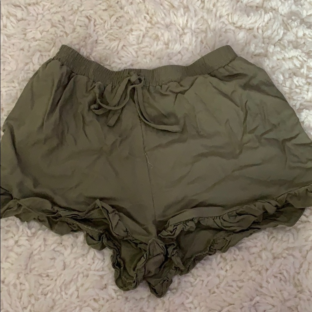 Soft green shorts